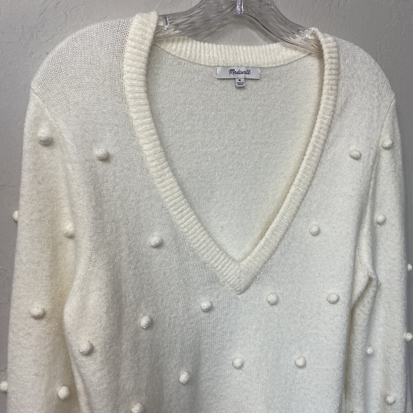 Madewell dashwood bobbie cream sweater size medium. - Picture 2 of 9
